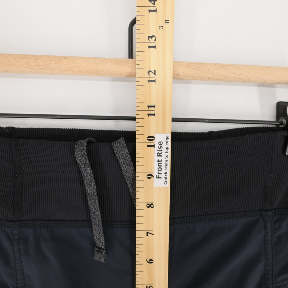 Prana Koen Pants Womens M Black Mid Rise Hiking Travel Stretch Cinch Hem - Picture 7 of 13